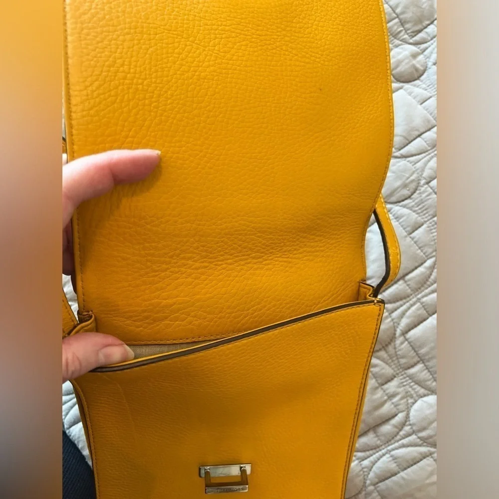 Michael Kors Yellow Crossbody Bag with Adjustable Strap